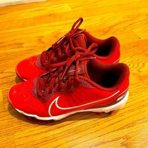Little boys. Nike baseball cleats